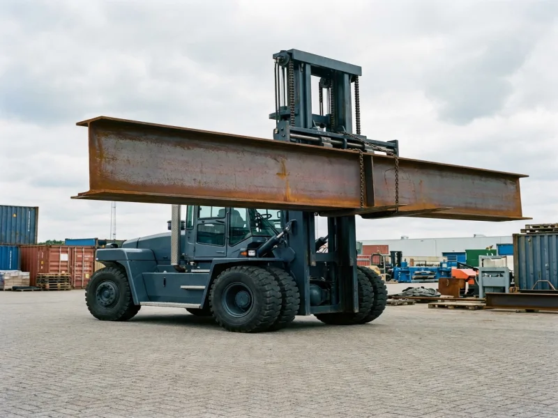 Empilhadeira diesel de 3,5 toneladas para uso em pátio industrial