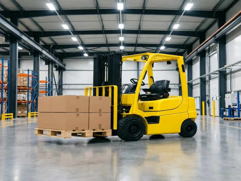 Empilhadeira elétrica contrabalançada de 1,5 tonelada em armazém