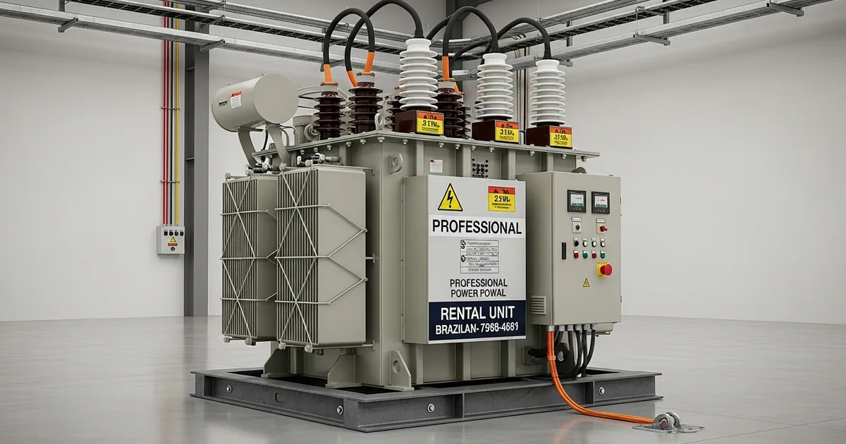 Transformadores industriais para locação — TEG Rental