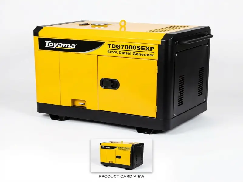 Gerador cabinado diesel silenciado Toyama TDG7000SEXP 6kVA